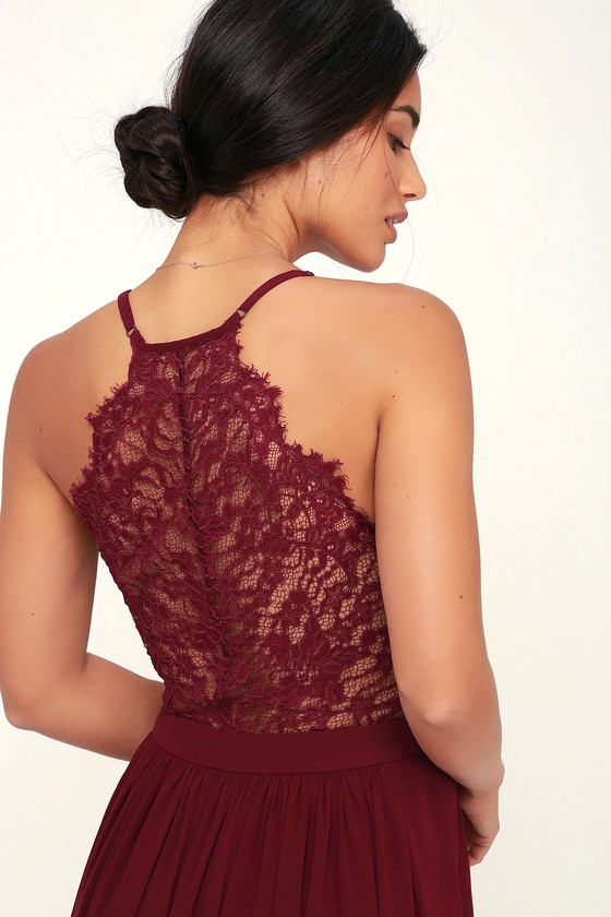 Stunning Lace-Back Maxi Dress ...